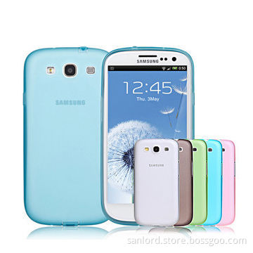 Matte TPU Cases with Dust-proof Plugs for Samsung S3/i9300